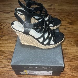 Via Spiga Wedge Espadrilles